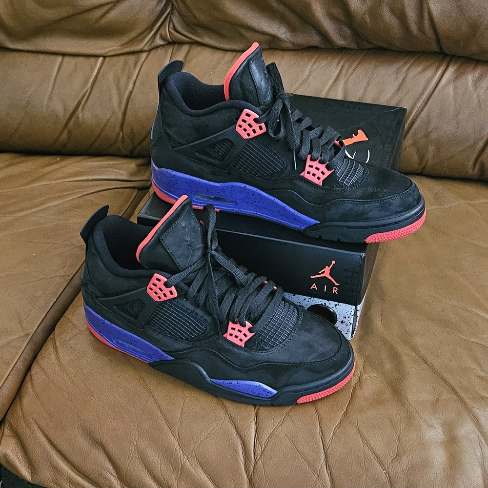 Men's Nike Air Jordan 4 Retro NRG Raptors OVU Drake Size 10.5 (EXCELLENT SHAPE) - Picture 10 of 14